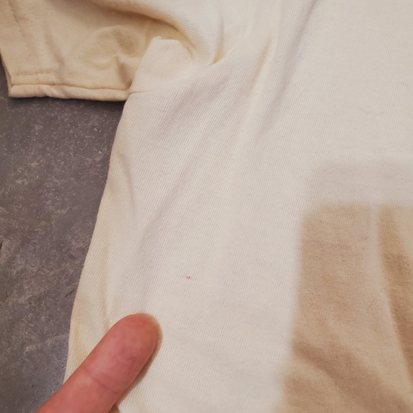 Disney Mickey Mouse Graphic T-Shirt "Happiness Is A State Of Mind". Beige/Yellow - Picture 9 of 9